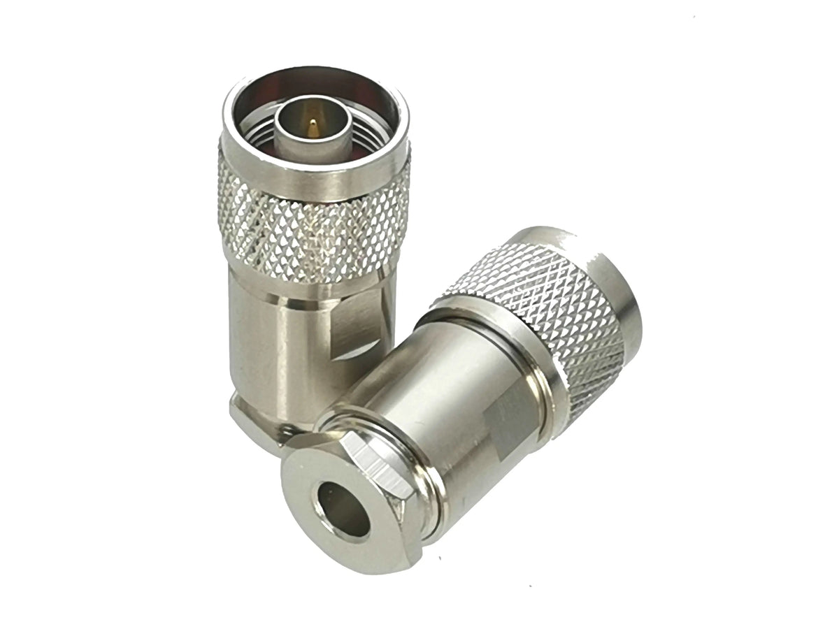 1Pcs Connector N Type Clamp For RG58 RG142 / RG8X LMR240 / RG5 RG6 / RG8 LMR400 RF Coaxial Male plug & Female jack