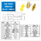 5Pcs Javino Adapter SMA / RP-SMA to SMA / RPSMA Male Plug & Female Jack Straight & Right angle RF Coaxial connector