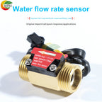 Brass Flow Sensor G1/2"DN15 Thread Hall Sensor YF-B1/B2/B3/B7 Switch Water Flow Sensor Flow Meter Hall Turbine Flow 1~25L/min