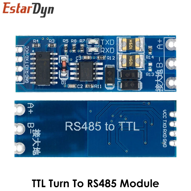 TTL Turn To RS485 Module Hardware Automatic Flow Control Module Serial UART Level Mutual Conversion Power Supply Module 3.3V 5V