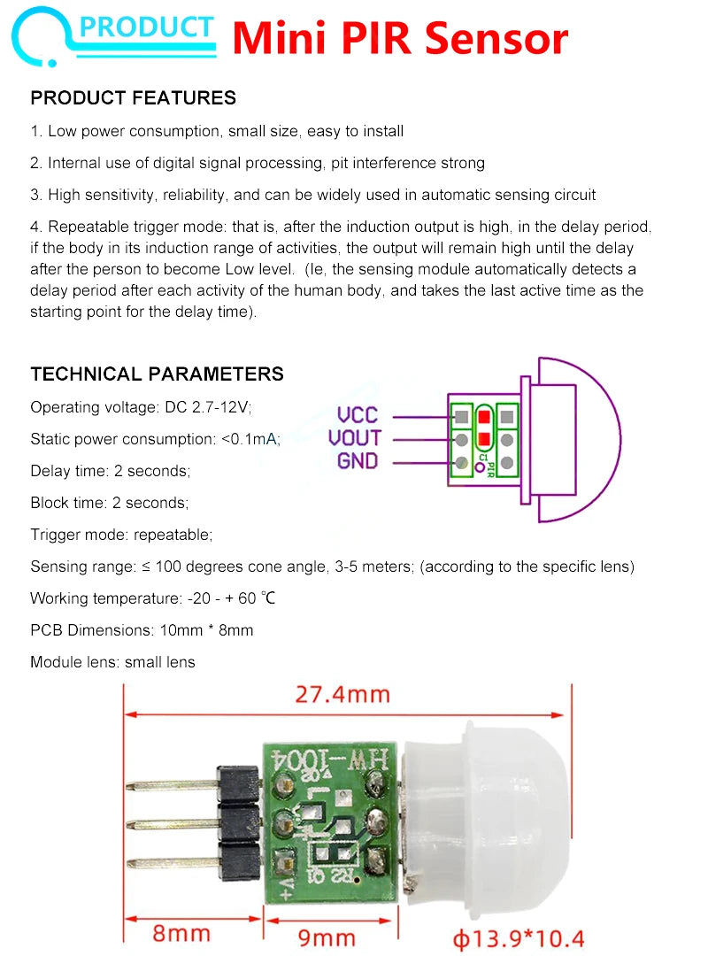 HC-SR501 HC-SR505 AM312 SR602 HW-MS03 Adjust IR Pyroelectric Infrared Mini PIR module Motion Sensor Detector Module For Arduino
