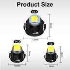 10Pcs T3 T4.2 T4.7 Led Bulb Canbus Super Bright Car Interior Lights Dashboard warming indicator Wedge Auto Instrument Lamp 12V