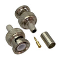 10pcs connector BNC male plug crimp RG58 RG142 LMR195 RG400 straight M