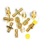 5Pcs Javino Adapter SMA / RP-SMA to SMA / RPSMA Male Plug & Female Jack Straight & Right angle RF Coaxial connector