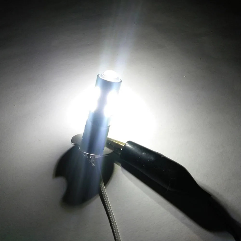 2PCS/Set Car Light H3 LED High Power LED Fog Light Day Running Light Bulb 10SMD 5630 5730 Super Bright LED Auto Bulb