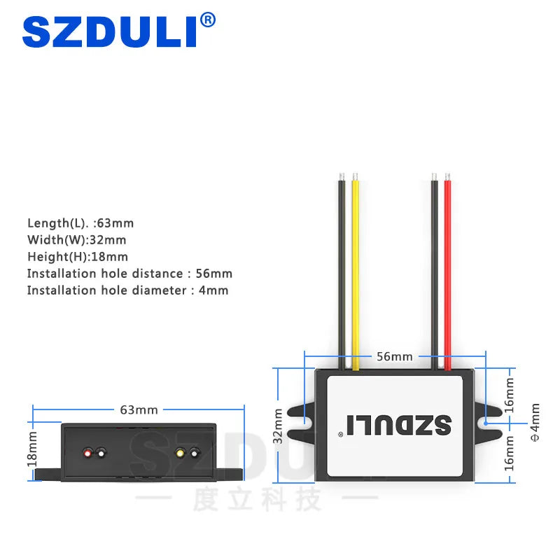 12V 24V to 5V 5A Power Module Transformer 12V to 5V Vehicle DC Power Module Converter CE RoHS