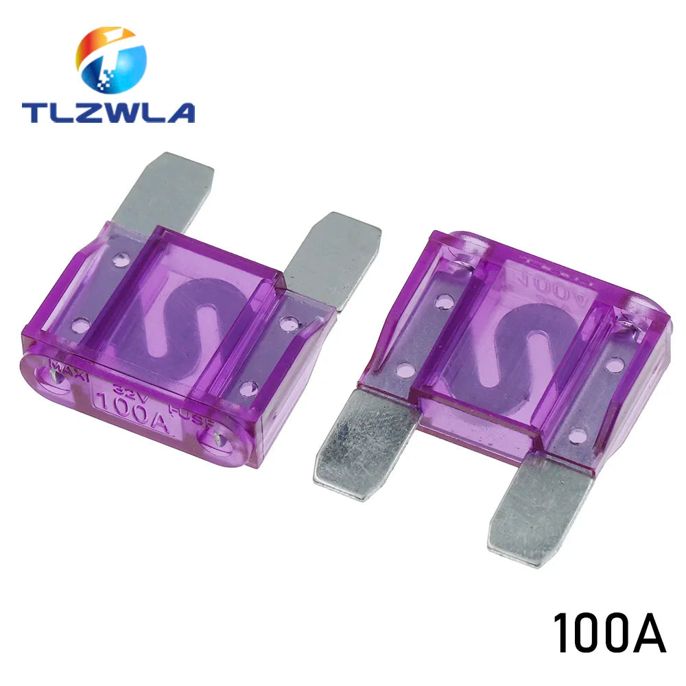 Zinc 32V Large Size Insurance Plug In Insert Xenon Light Truck Boat Automotive Car Blade Fuse 20A 30A 40A 50A 60A 70A 80A