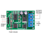 DC 12V 24V RS485 to 4-20mA/0-5V/0-10V Current/Voltage Converter RS485 to DAC Number-mode Conversion Module MODBUS RTU Control