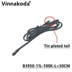 1PCS NTC Thermistor Temperature Sensor B3950 5/10/15/20/50/100K 1% Air Probe Air Conditioning Probe 50CM