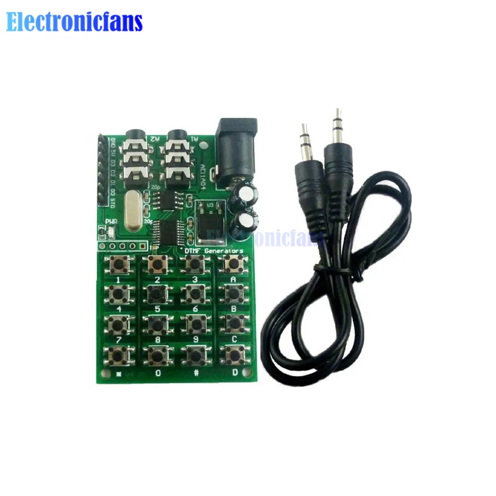 DC 5-24V DTMF Audio Generator Module Voice Encoder Dual Tone Transmitter Multi-Button Keypad Audio Control Board for Arduino