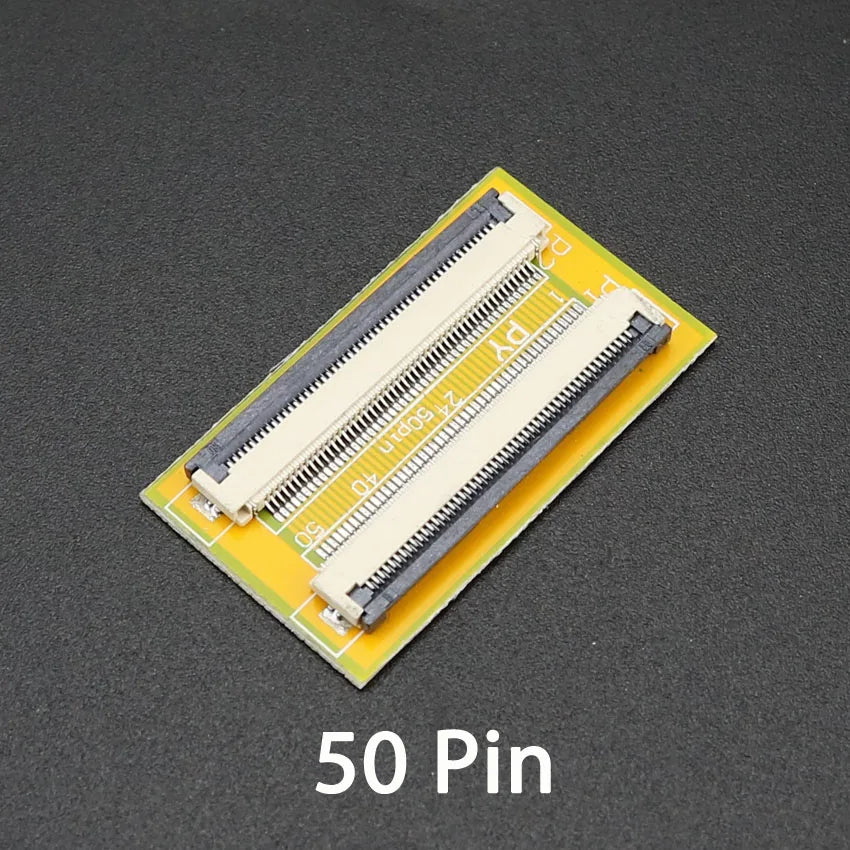 2PCS FPC FFC Flexible Flat Cable Extension Board Conversion Connector 0.5 MM Pitch 6 10 12 24 30 40 50 60 PIN