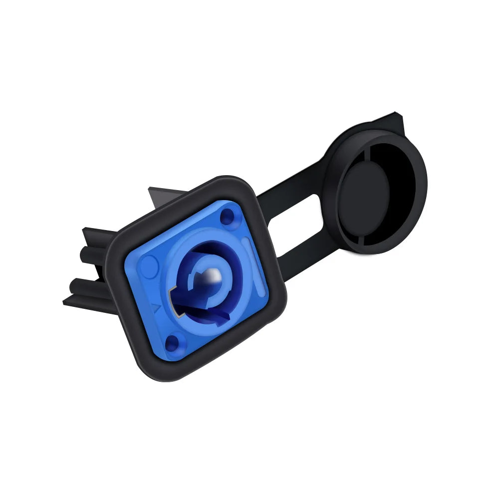 1PC Waterproof Powercon Chassis Connector 20a 3 pins Power Female Socket Panel Mount Connector, For Stage Light LED Audio Video