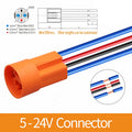 LANBOO 12E 7A High Current 4 Pin Switch Waterproof IP65 Latching or Momentary Micro Metal Push Button Switch with LED 24V220V