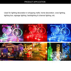 10/25/50/100Leds/String WS2812B Pixels RGB LED Strip Module Heatsink Board Nodes Addressable Individually DC5V
