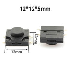 10PCS 12*12*5MM Tact Switch Push Button Switch 12V Copper 4PIN DIP Micro Waterproof Switch Button for TV Toys Home Use Button