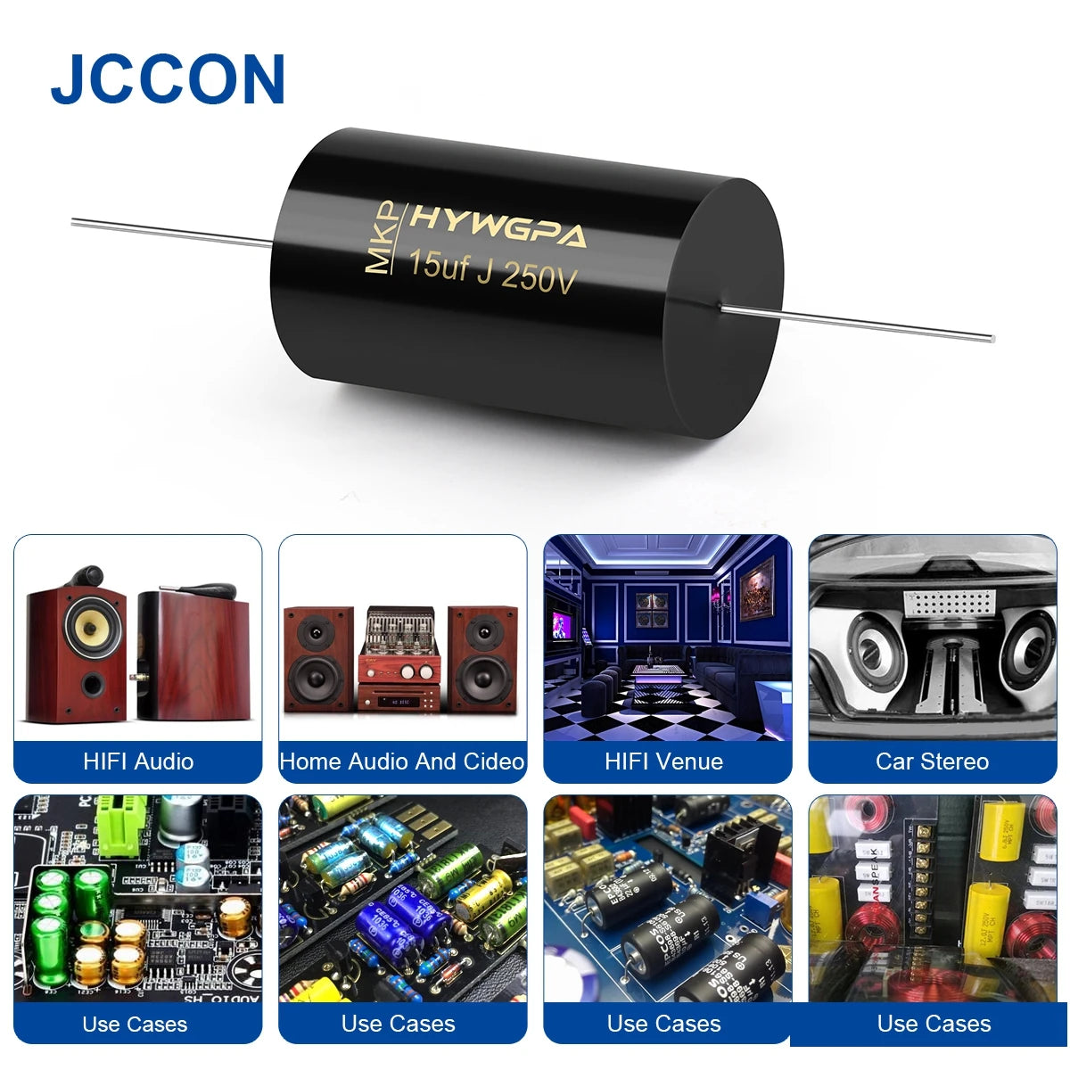 2Pcs MPT MKP 100V 250V Capacitor HIFI Axial Fever Crossover Coupling Frequency-Divided For Audio Capacitor Audiophile Speaker