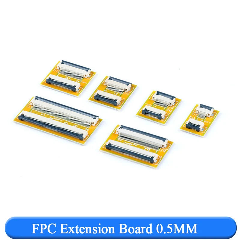 2PCS FPC FFC Flexible Flat Cable Extension Board 0.5MM/1.0MM Pitch 6 8 10 12 14 20 30 40 50 PIN Connector
