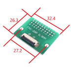 2 Pcs FPC FFC Cable 4 6 8 10 12 15 20 24 30 40 50 60 PIN 0.5 Mm Cable PCB Adapter to 2.54 Mm 1 Inch Pitch Through Hole PCB