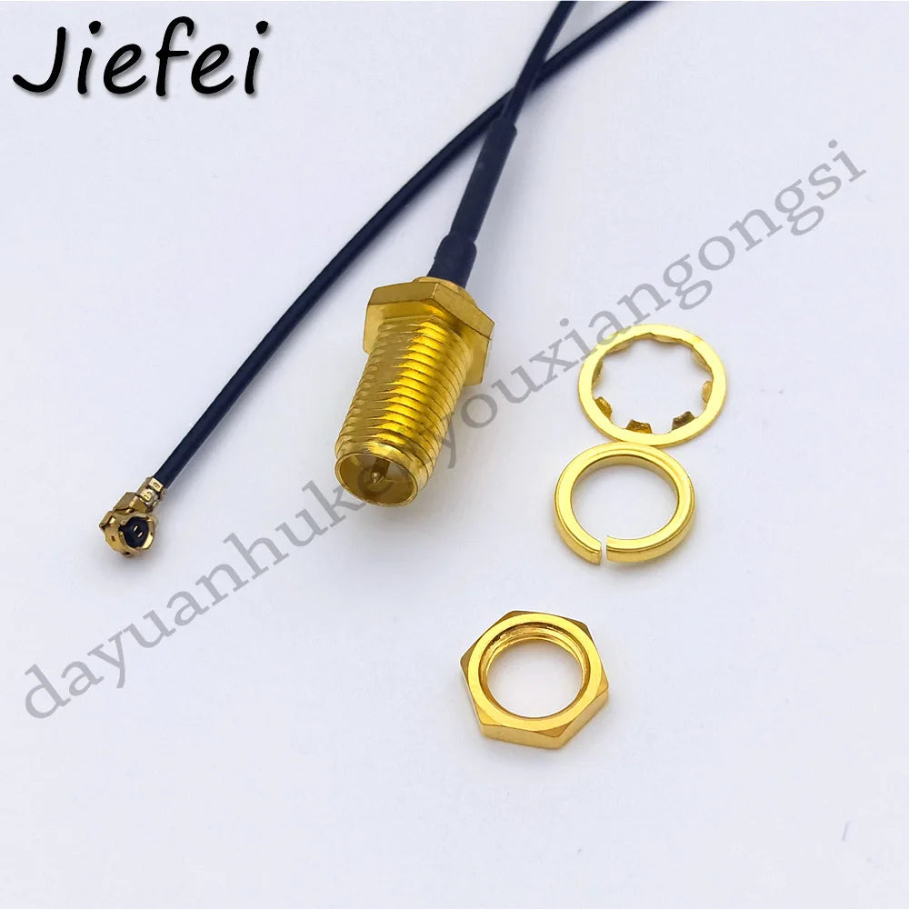 100-200Pcs 5cm 10cm 15cm 20cm SMA Pigtail RP-SMA / SMA Female Socket Jack to U.FL UFL Connector 1.13 Cable Pigtail