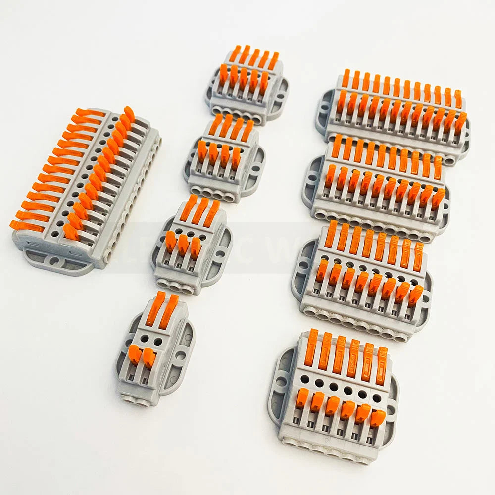 Wire Connectors KV-223-2 Terminal Block Push-in Quick Connector Docking Wiring Connector Electrical Plug-in Fast Cable Connector