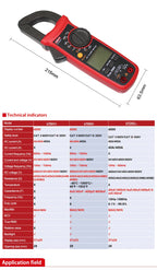 UNI-T Clamp Meter UT201 UT202 UT202A UT203 UT204 Plus Digital Tester Professional Voltmeter Pliers Ammeter Electric Multitester