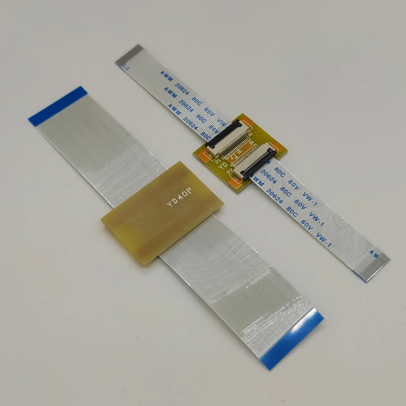 1pcs FFC FPC Extension PCB Pitch 0.5 mm Socket + 2pcs 0.5mm Pitch 50/100/200mm Length FFC Cable 6 8 10 12 30 40 50P Type A