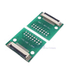 20 pcs FPC FFC 15 PIN 1.0 mm Pitch Connector SMT Adapter to 2.54 mm Space 1.00 inch Pitch through Hole DIP PCB Adapter Solder
