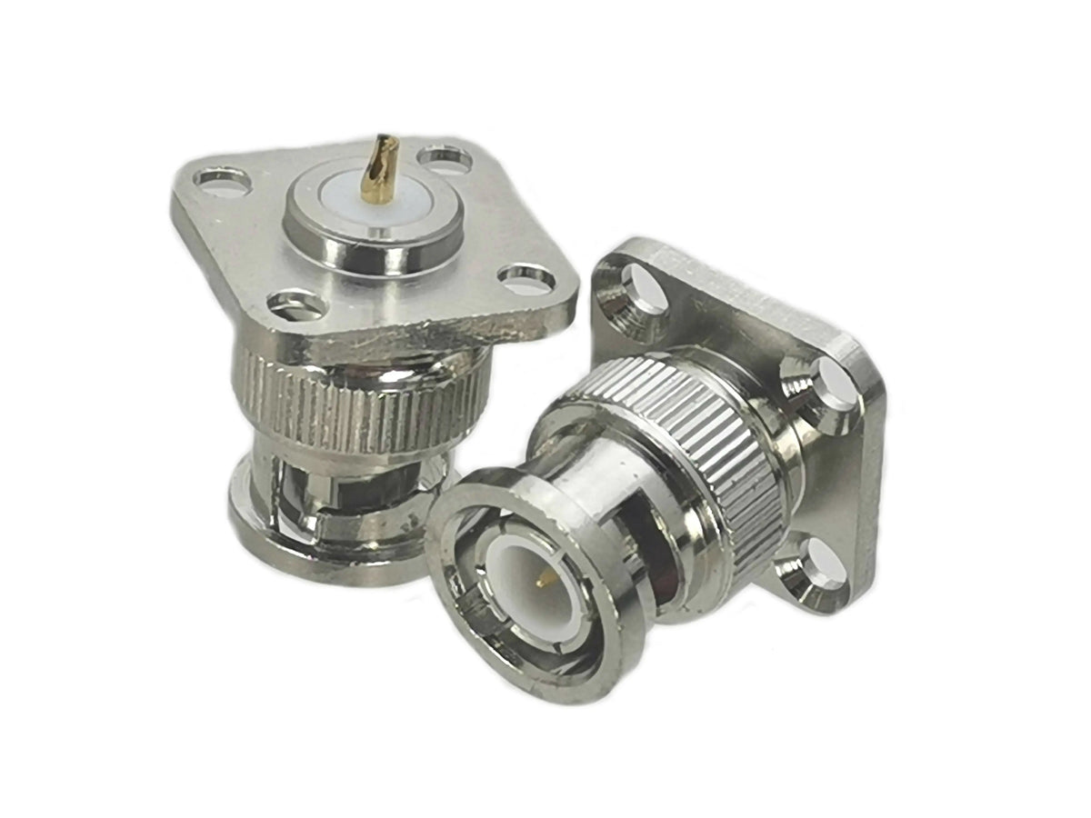 1Pcs BNC Male plug & Female jack Nut Bulkhead & Chain Solder PCB Mount & Panel Mount RF Coaxial Adapter connector