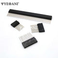 5pcs 2.54mm PC104 Female Header 1X6P/8P/10P/40P Straight Pin Length 12mm Single Row Gold-plated