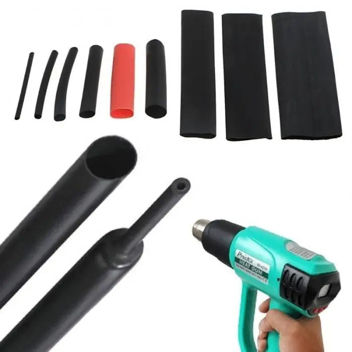 5Meters/Lot Black 1mm 1.5mm 2mm 2.5mm 3mm 3.5mm 4mm 5mm 6mm 8mm 10mm Heat Shrink Tube Heatshrink Tubing Wire Sleeving Wrap Kits