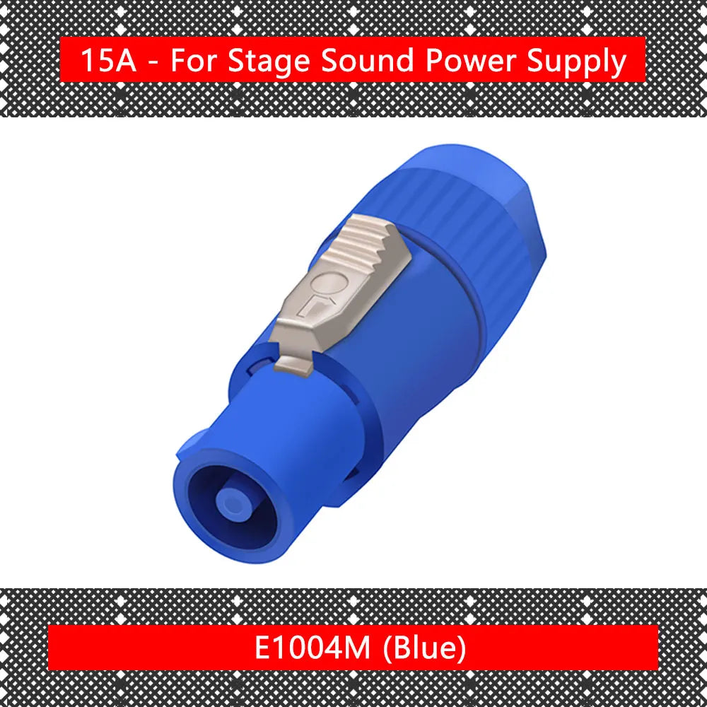 20PCS SpeakON Male Plug PowerCON Type A NAC3FCA+NAC3MPA-1 Chassis Plug Panel adapter 3Pin Powercon Speaker Connector