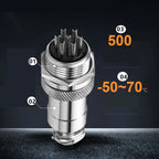 Aerial Circular Connector Aviation Plug GX16 With Shielded Cable Wire 2m GX-16 Female 2 3 4 5 6 7 8 Pins Customization Supported