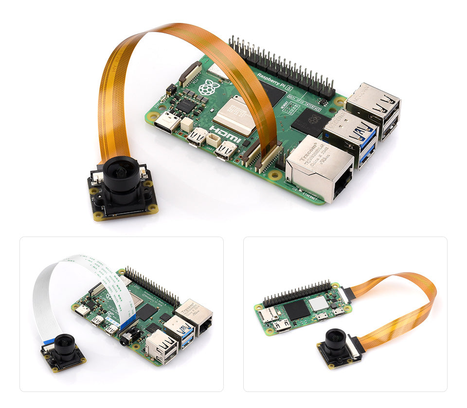 Waveshare IMX290 2MP Camera (A),IMX290 Sensor Chip, Better Sensitivity In Low-Light Condition, Distortion-Free, Supports Raspber