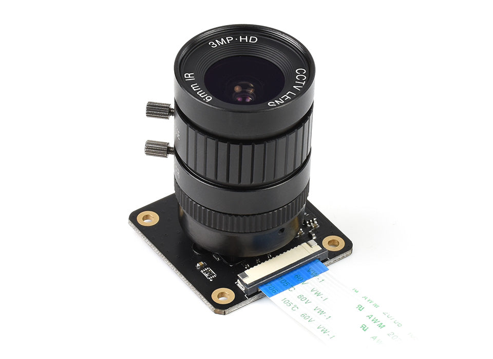 12.3M IMX477 Sensor Camera for Raspberry Pi 5 4 3 CM4/3 Support C/CS-Mount Lens High Quality Camera for Nvidia Jetson Nano Orin
