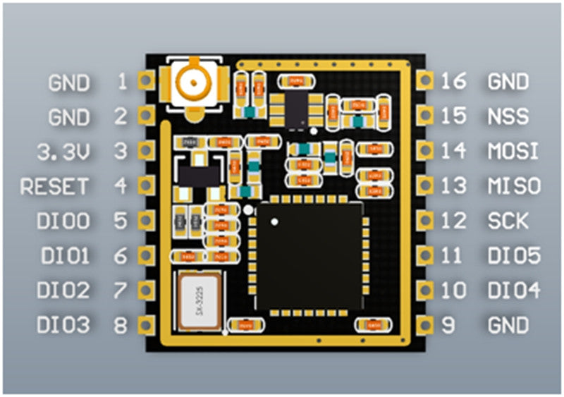 SX1278 LoRa Module 433M 10KM Ra-02 Wireless Spread Spectrum Transmission Socket for Smart Home DIY