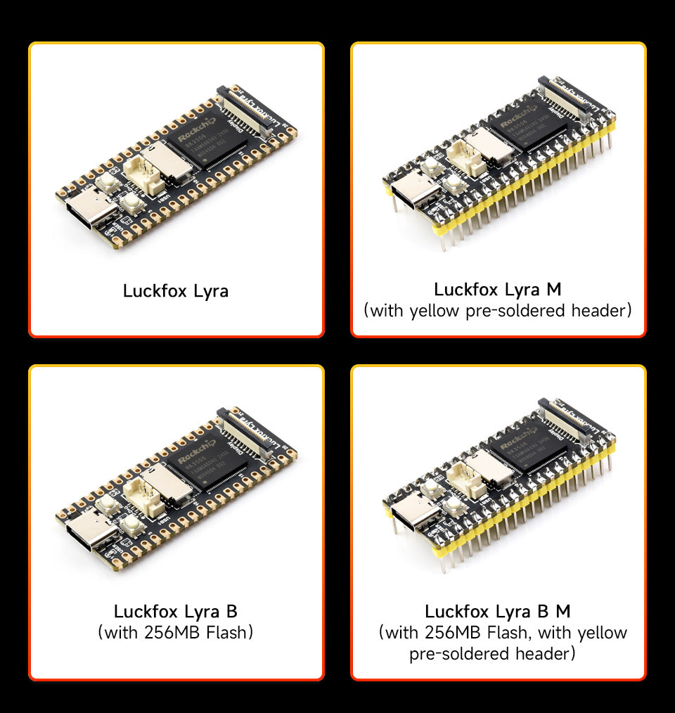 Luckfox Lyra RK3506G2 Linux Micro Development Board, Integrates Tripe-core ARM Cortex-A7 and ARM Cortex-M0 Processors