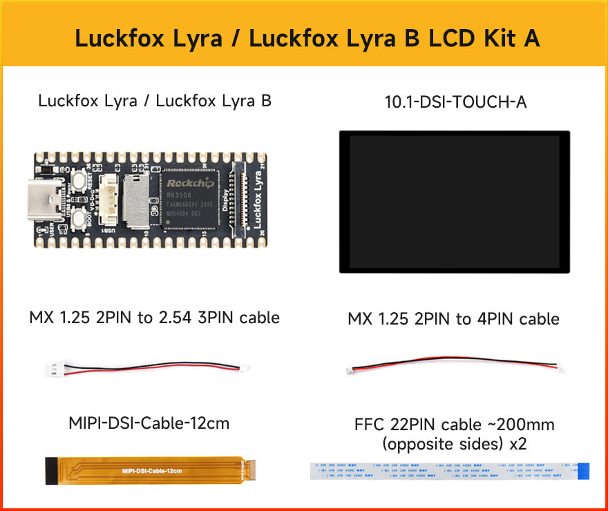 Luckfox Lyra RK3506G2 Linux Micro Development Board, Integrates Tripe-core ARM Cortex-A7 and ARM Cortex-M0 Processors