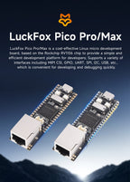 Luckfox Pico Pro/Max RV1106 Linux Micro Development Board, Integrates ARM Cortex-A7/RISC-V MCU/NPU/ISP Processors