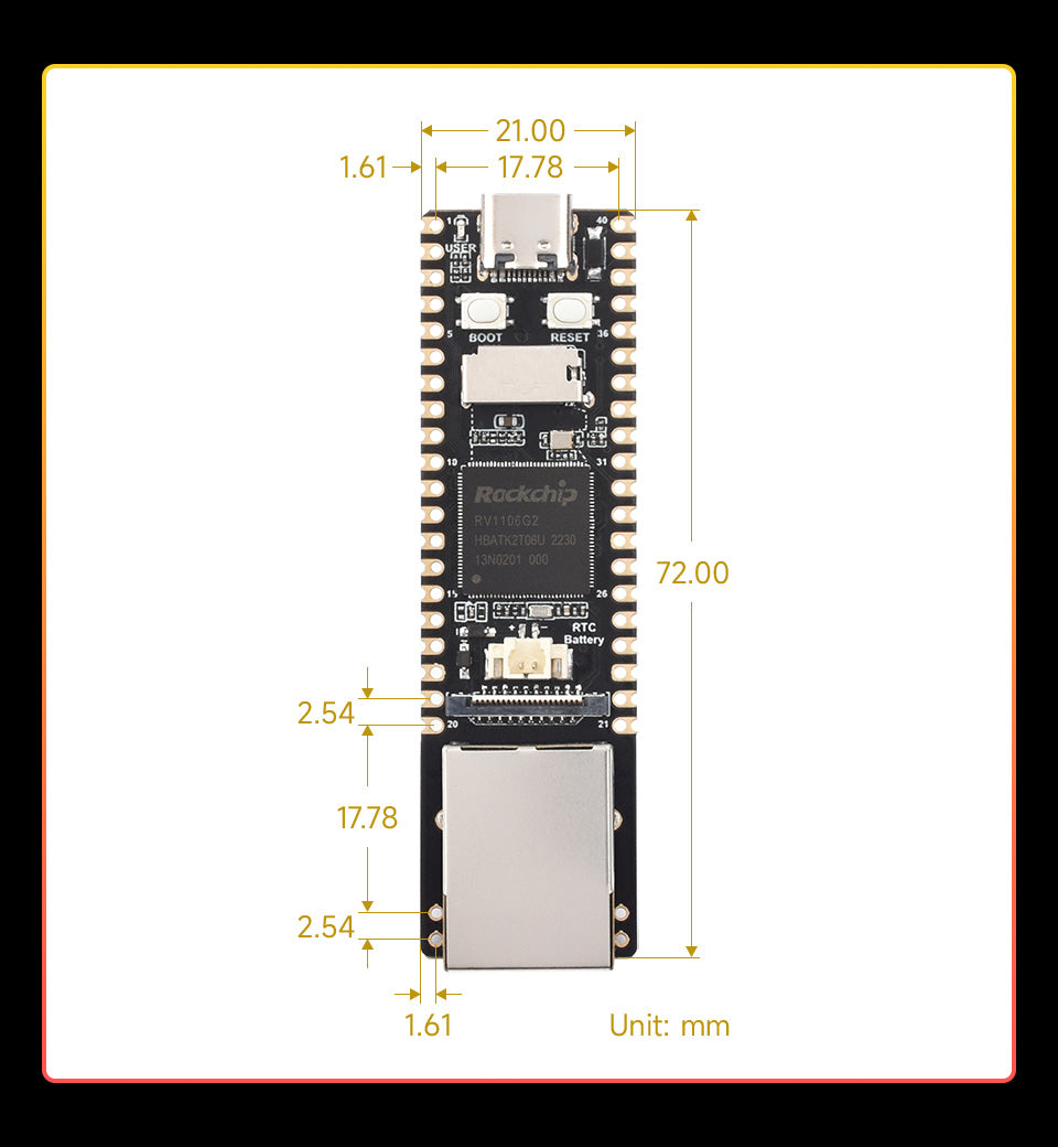 Luckfox Pico Pro/Max RV1106 Linux Micro Development Board, Integrates ARM Cortex-A7/RISC-V MCU/NPU/ISP Processors