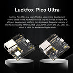 Luckfox Pico Ultra RV1106 Linux Micro Development Board, Integrates ARM Cortex-A7/RISC-V MCU/NPU/ISP Processors