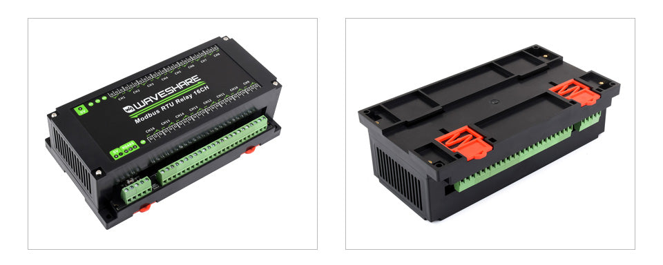 Waveshare Modbus RTU Relay 16CH,RS485 Interface, With Multiple Isolation Protection Circuits