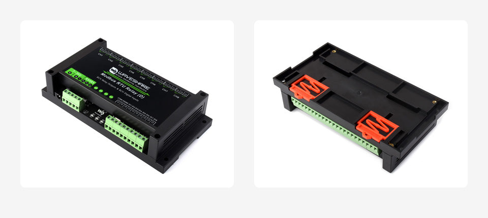 Waveshare Modbus RTU Relay (D),With Digital Input and RS485 Interface, Multi Isolation Protection Circuits, 7~36V Power Supply