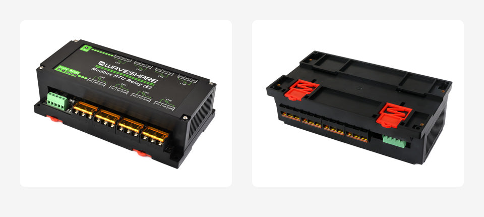 Waveshare Modbus RTU Relay (E),Industrial Modbus RTU 8-ch Relay Module (E) with RS485 Interface,30A High Current,Multi Isolation