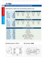 100%New Original For FOTEK single-phase solid-state relay SSR-40AA /10DD/40VA/20DA SSR 10/20/40/50/75 AA/DD/VA/DA HS-50H ES-50K