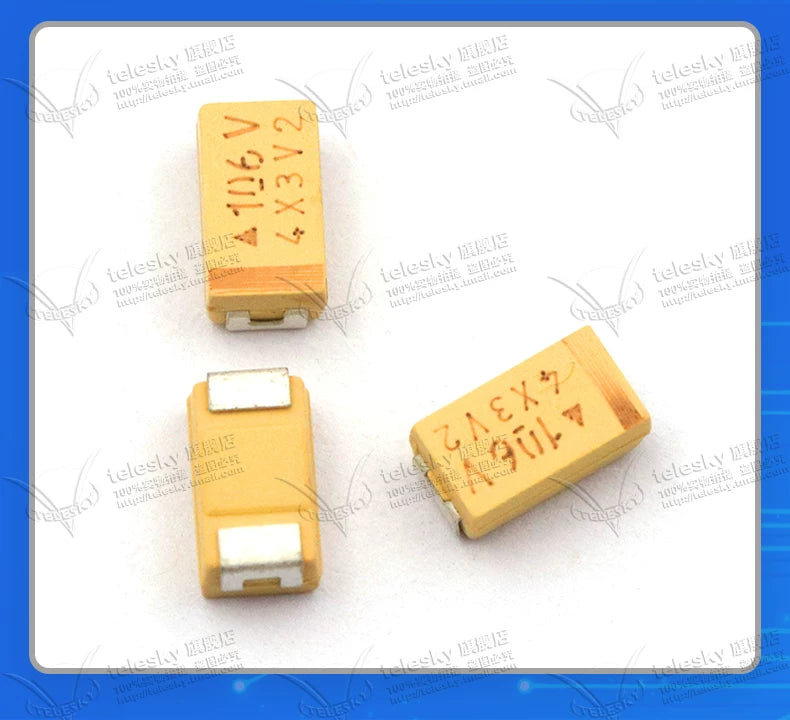 10pcs C-type SMD chip tantalum capacitor 6032 10v 16v 25v 35v 4.7UF 10UF 22UF 47UF 68UF 100UF 220UF