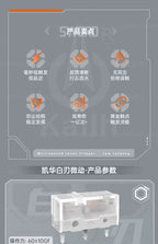 10-100Pcs New Kailh White Blade Micro Switch 100 Million Click Computer Game mouse left right repair microswitch button
