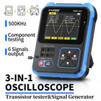 FNIRSI DSO-TC4/DSO-TC3 Digital Oscilloscope Transistor Tester 10MHz 48Ms/s Electronic Component Measurement Tool W/ USB Charger