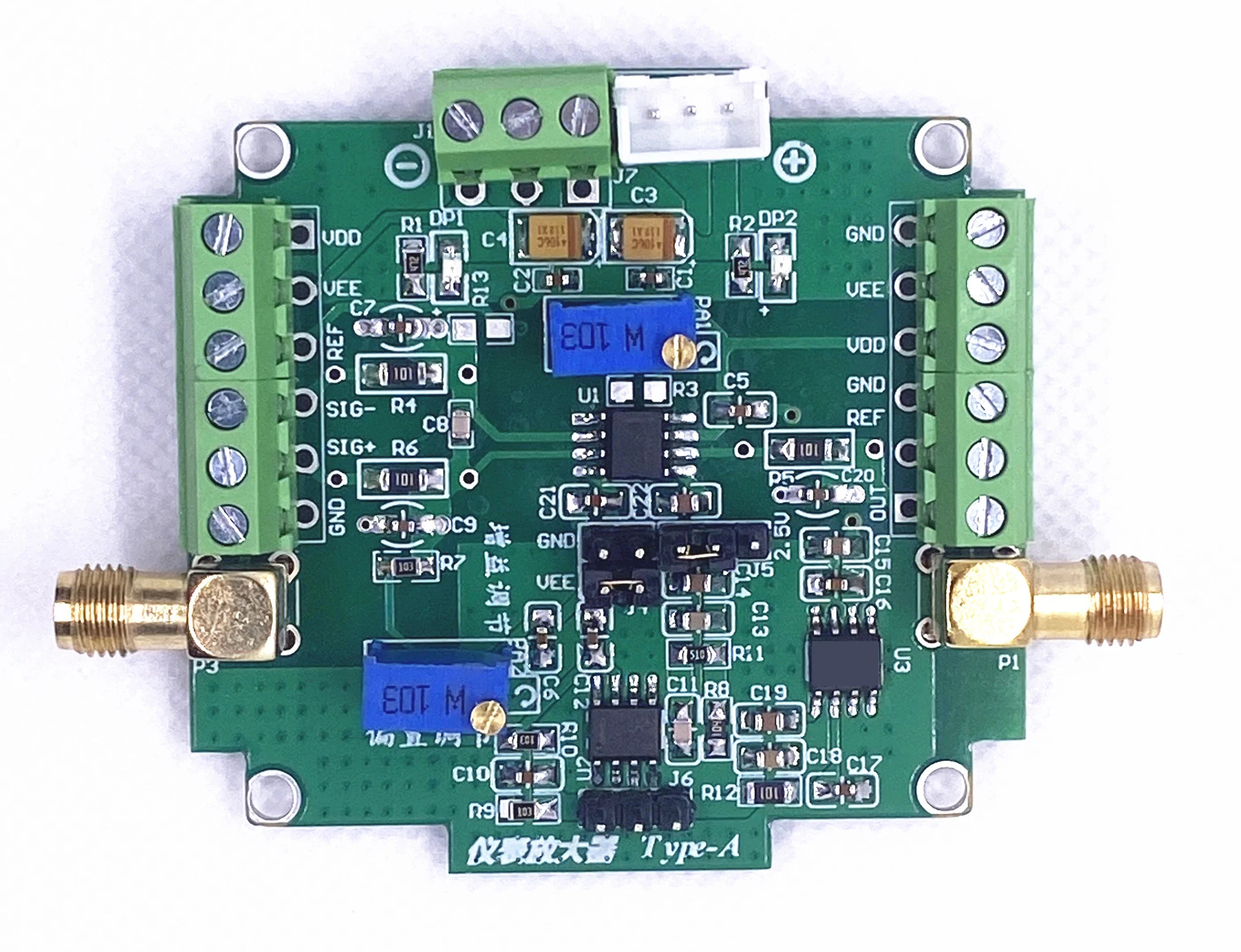 INA828 INA128 INA129 Amplifier Module Instrument Amplifier Millivolt Microvolt Small Signal
