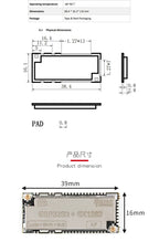 2pcs/1pc ESP32S3+SX1262 BLE LORA WiFi Wireless Module 433-510M 863-928MHZ HTIT-Wsh ESP32-S3FN8 with Antenna