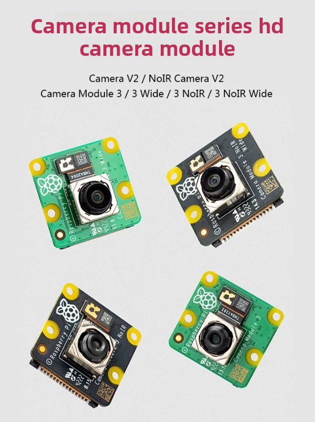 Raspberry Pi 5 Camera V2 3 Wide NoIR HQ M12 Original Support RPi 5/4B/3B/2/1/Zero Board